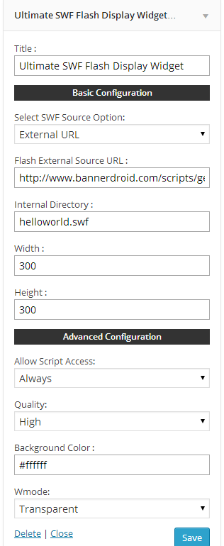 Quick look of backend.