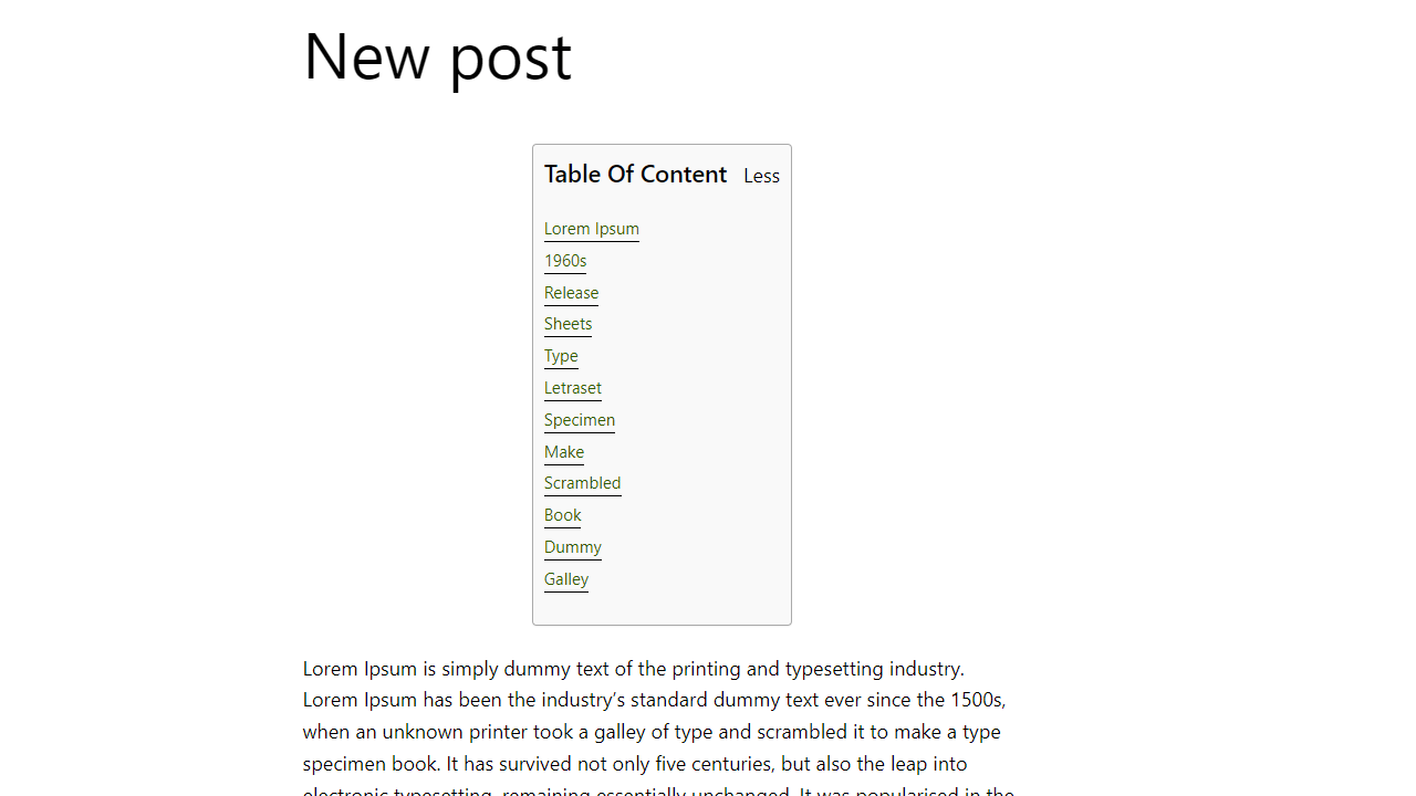 Ultimate TOC Style 2.