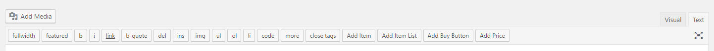 Mobile item list page.