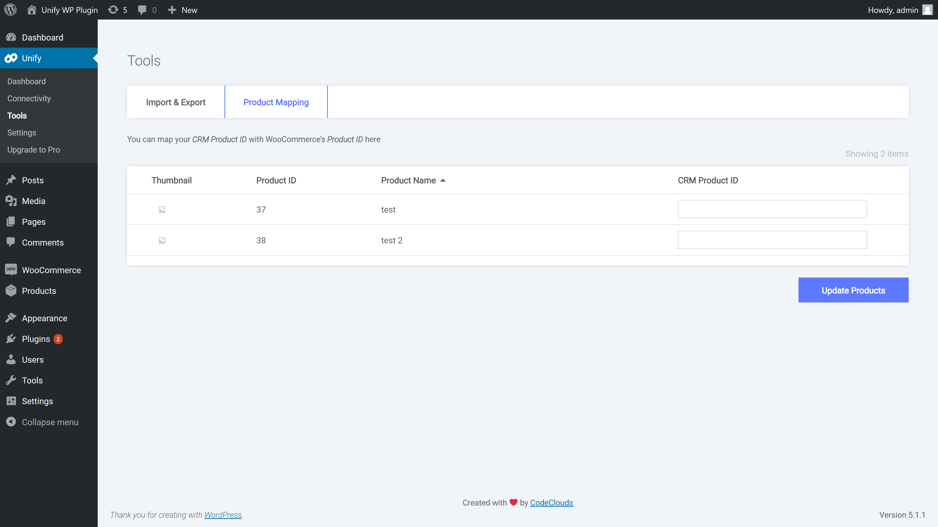 Product Mapping by Inline Editor