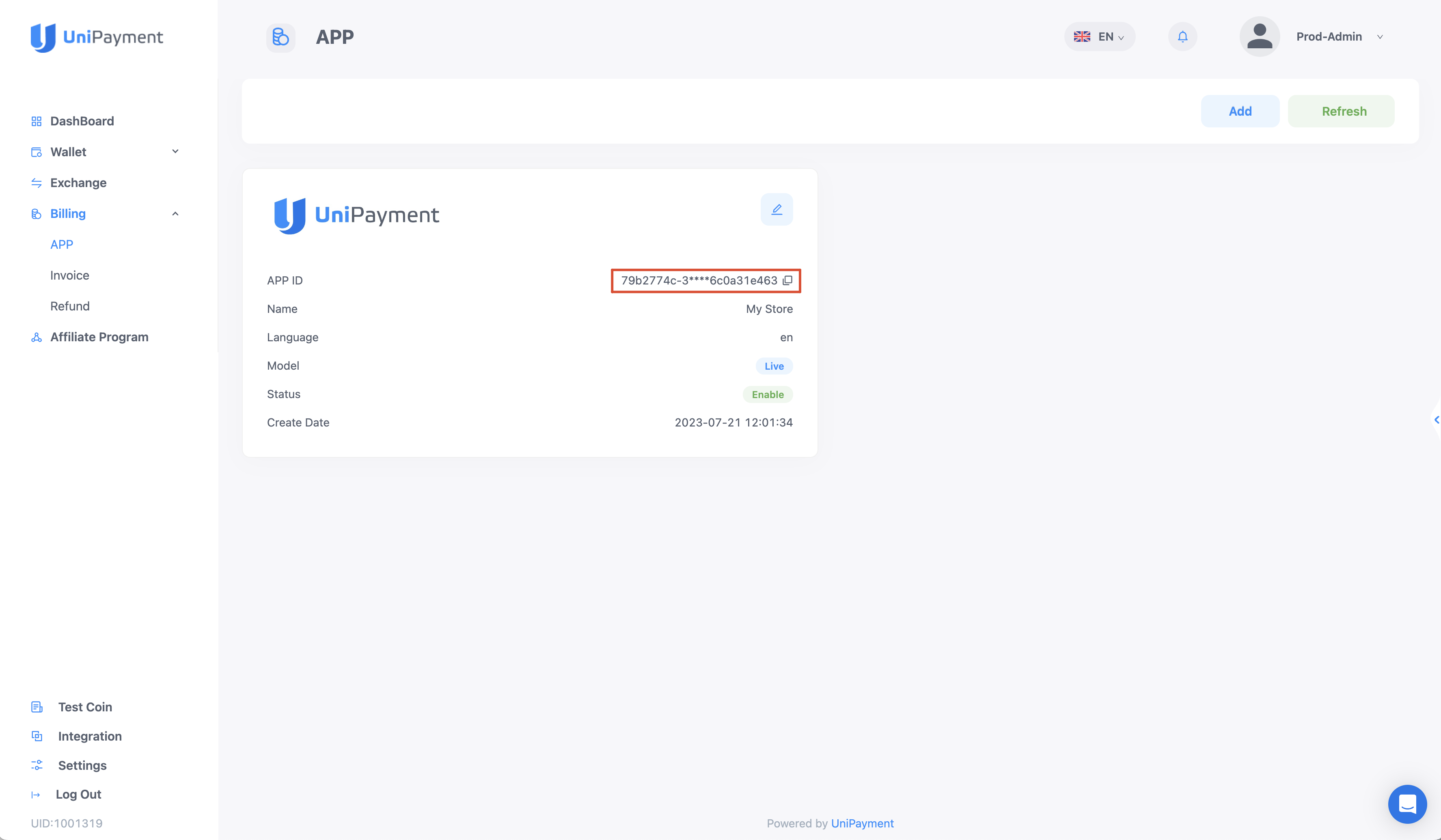 WordPress WooCommerce admin dashboard - UniPayment plugin settings