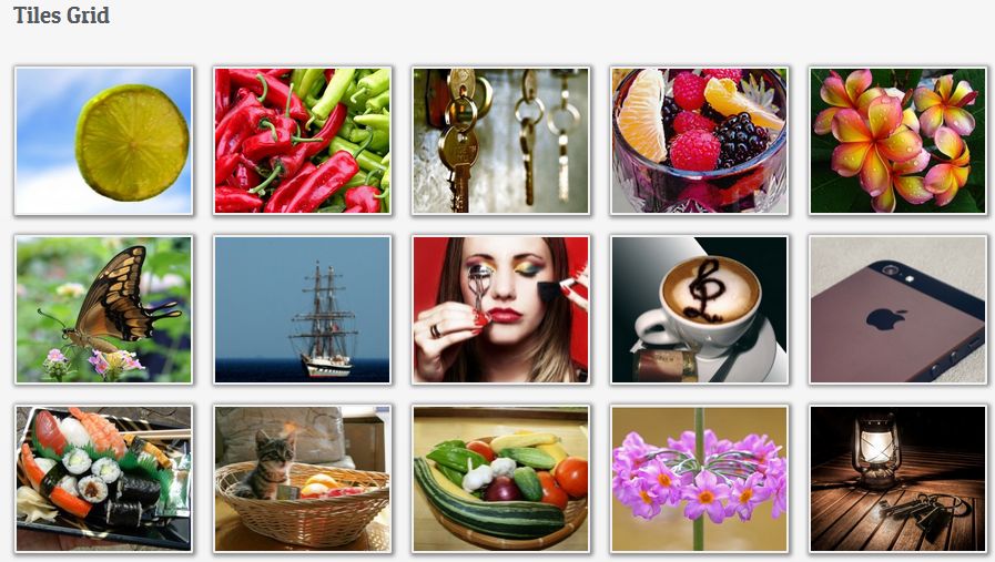 Grid Theme gallery type