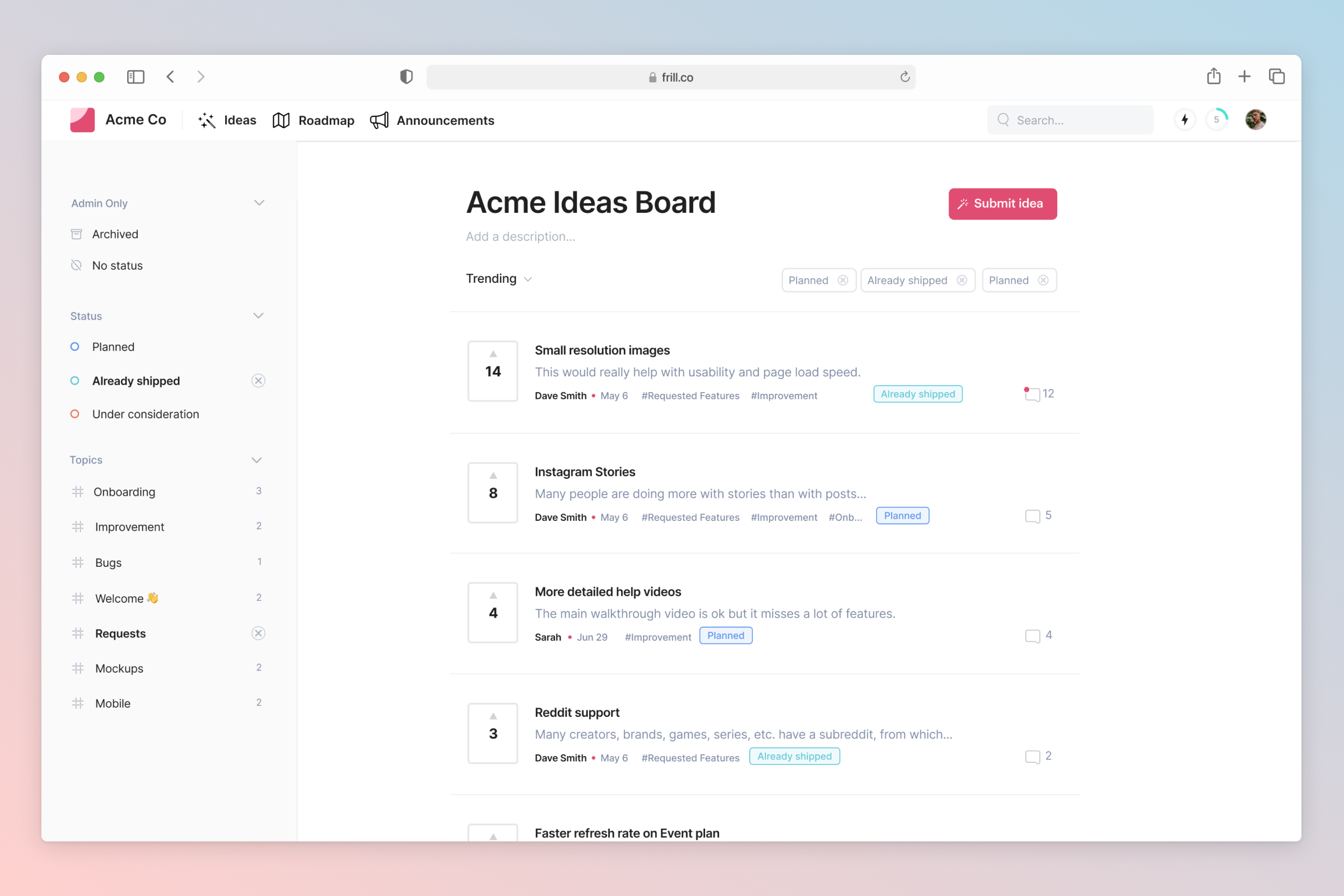 Idea Board