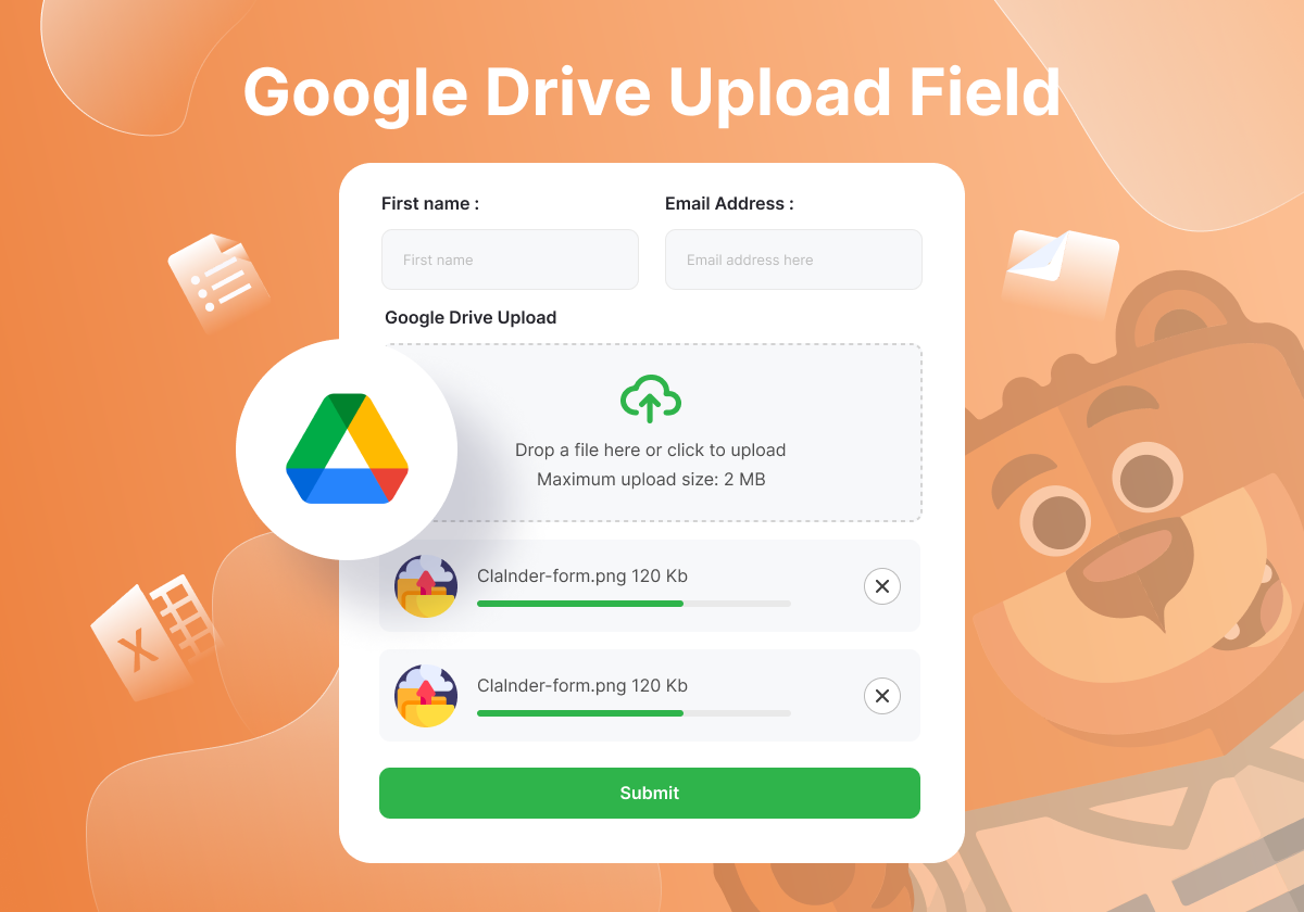 Google Drive Upload Field