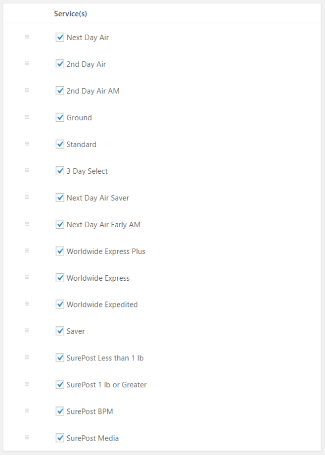 UPS Shipping Services
