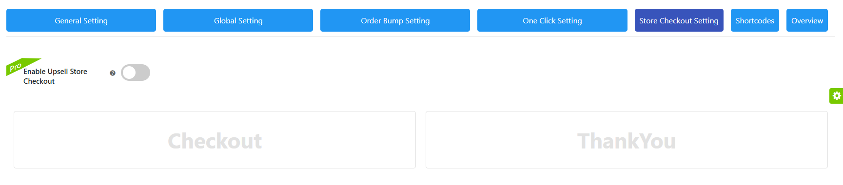 Order Bump Settings – Save Order Bump Settings