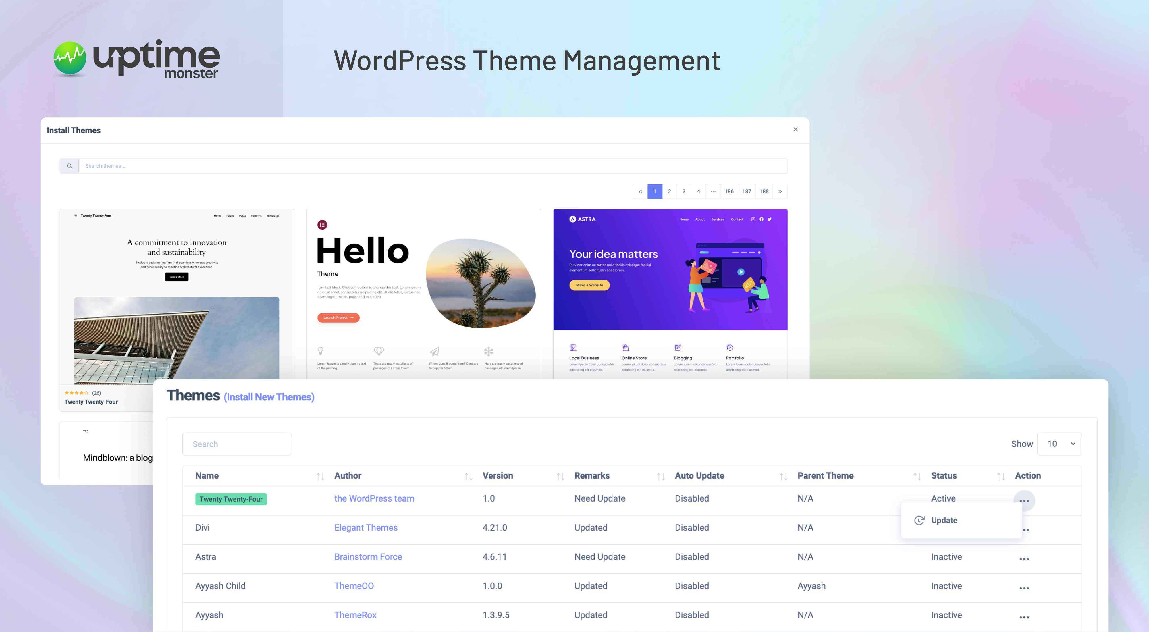 WordPress Theme Management