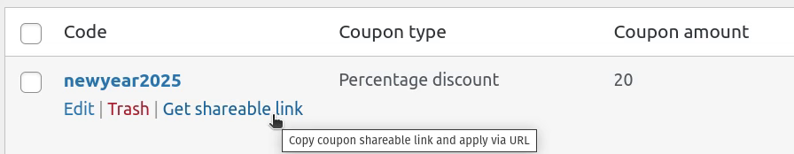 Find coupon URL from coupon list page