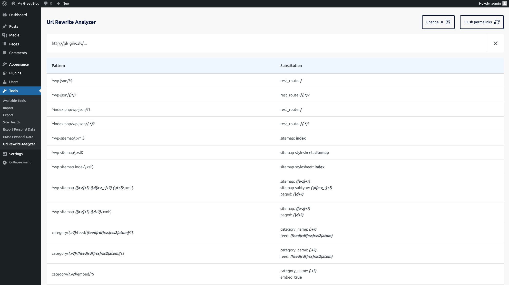 Light UI Interface