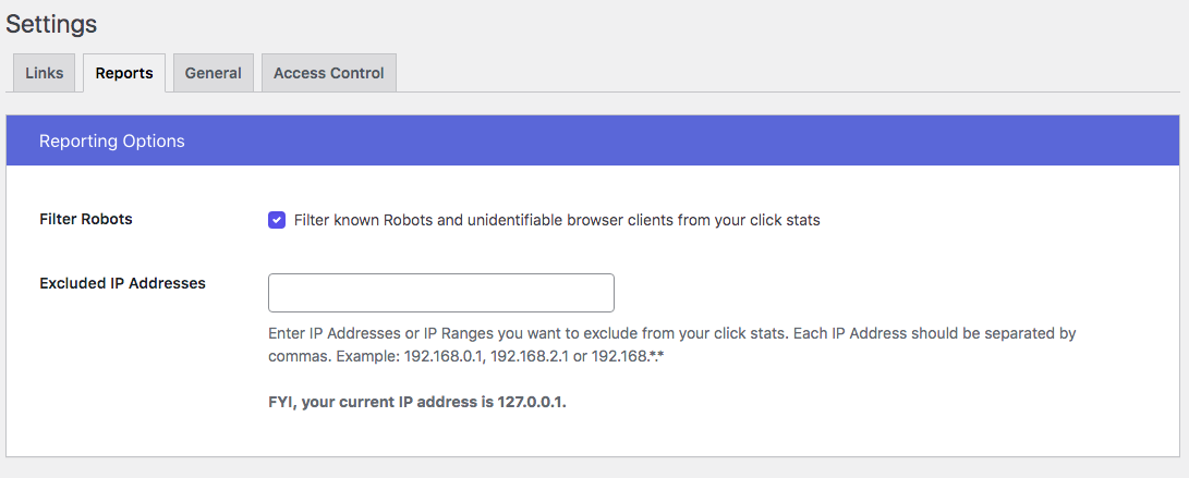 Anonymize Clicks Data Setting