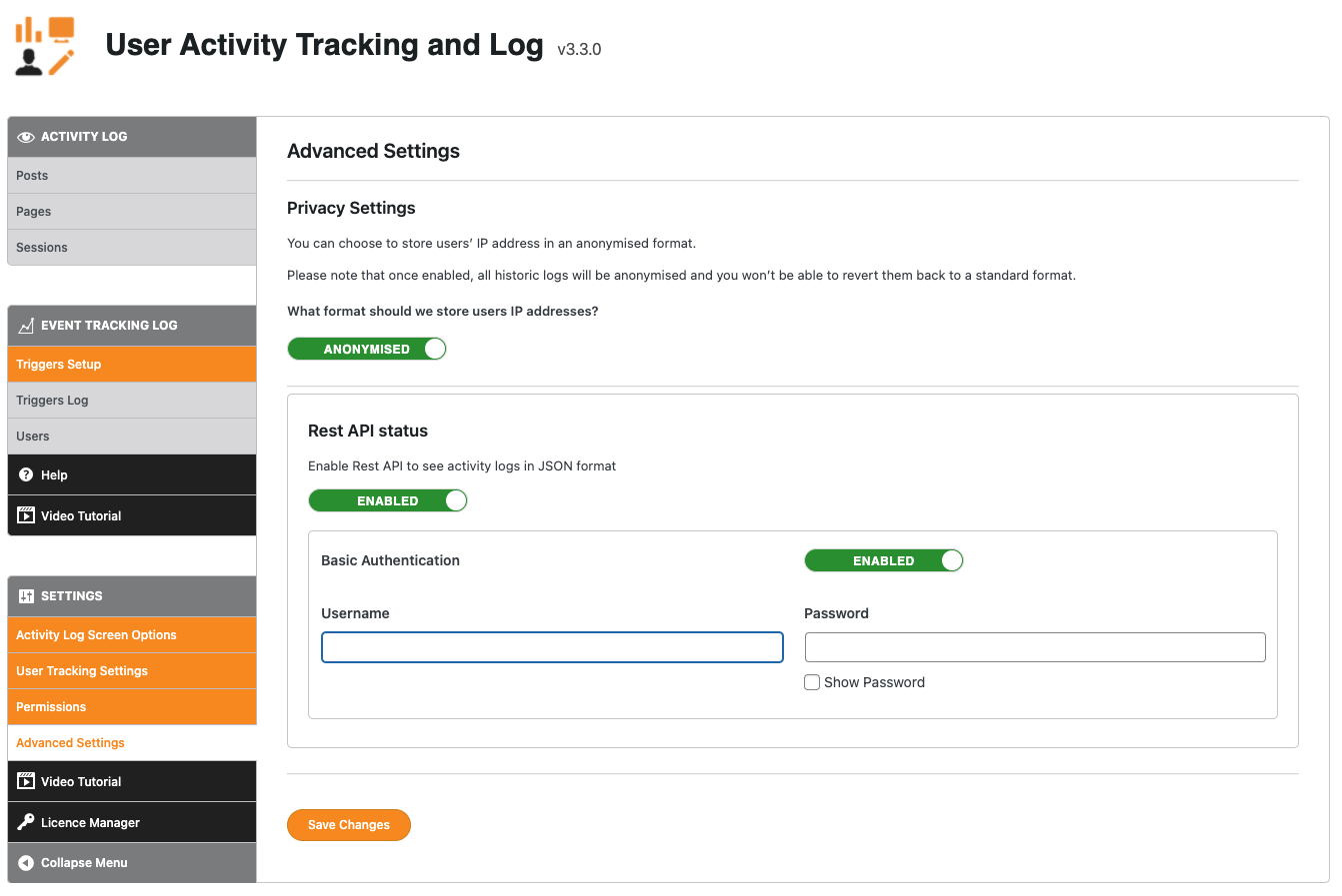 User Activity Tracking and Log - Event Tracking Log - Triggers Setup [Premium]