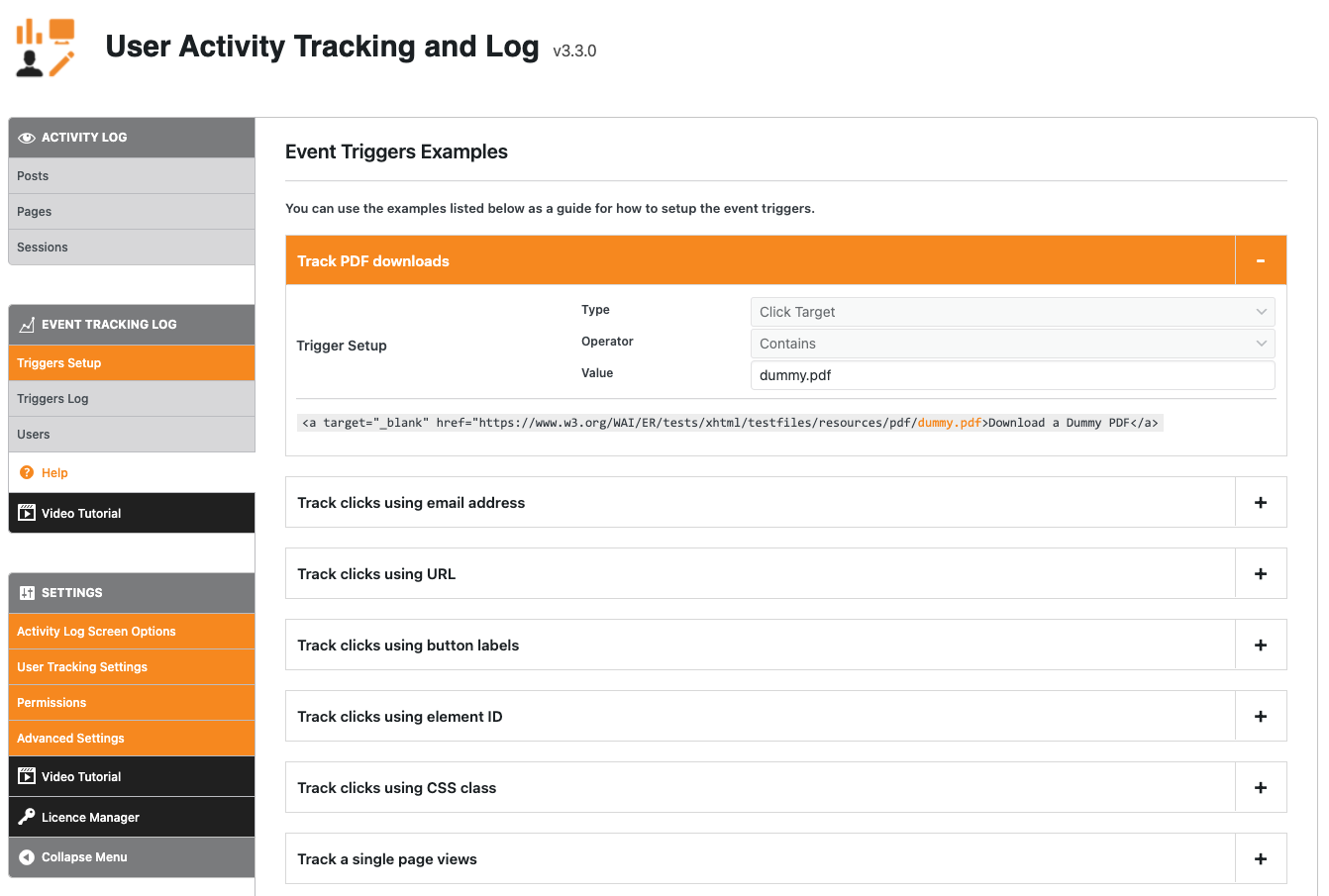 User Activity Tracking and Log - Permissions [Premium]