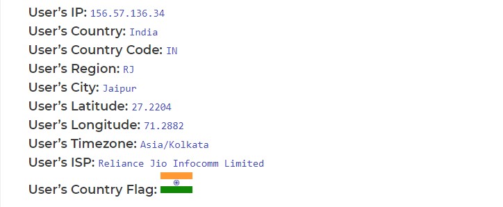 Screenshot of "Public Post" page with IP address and other information about the user.
