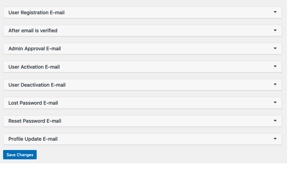 Custom email-notifications