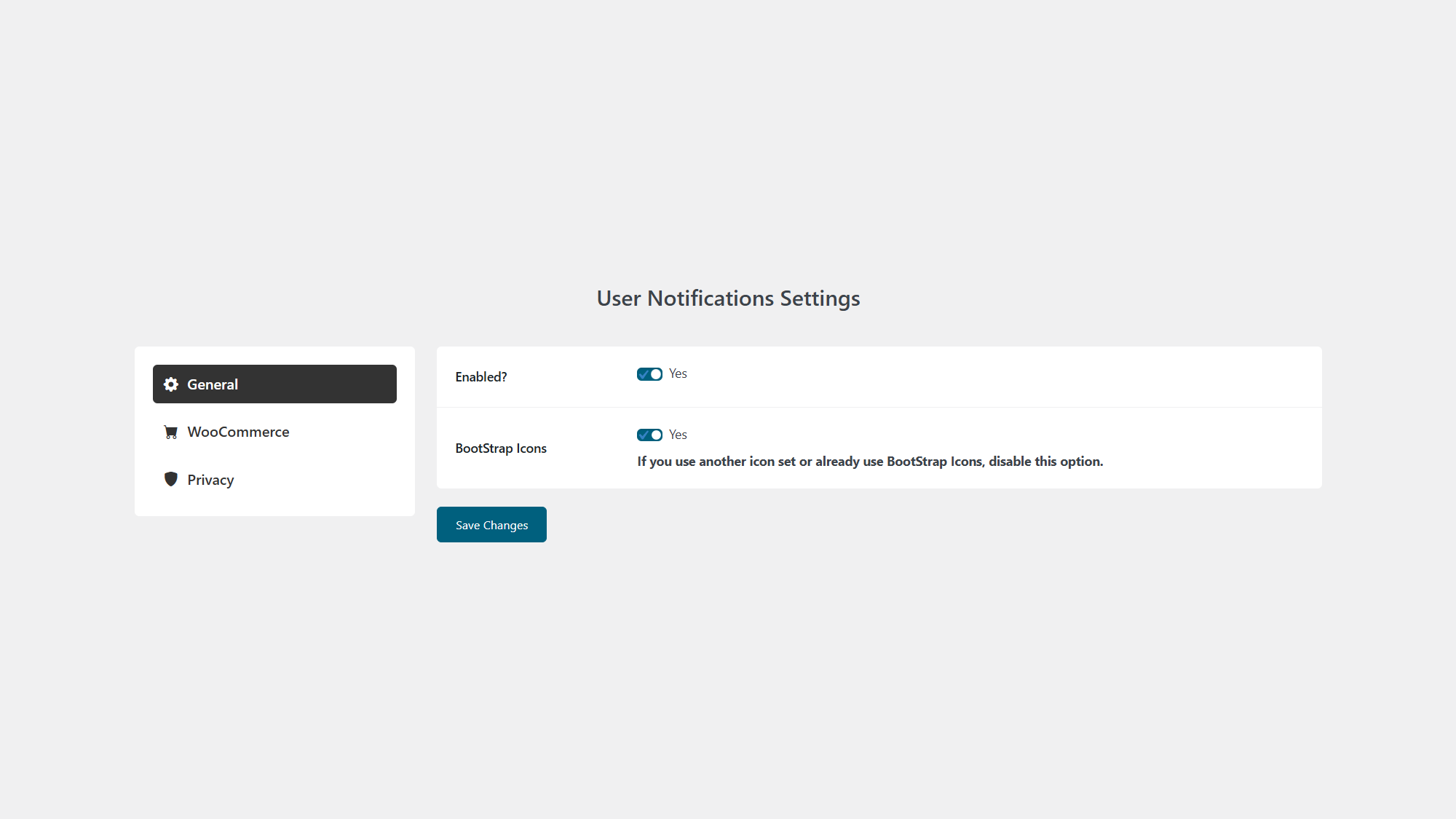 General Settings