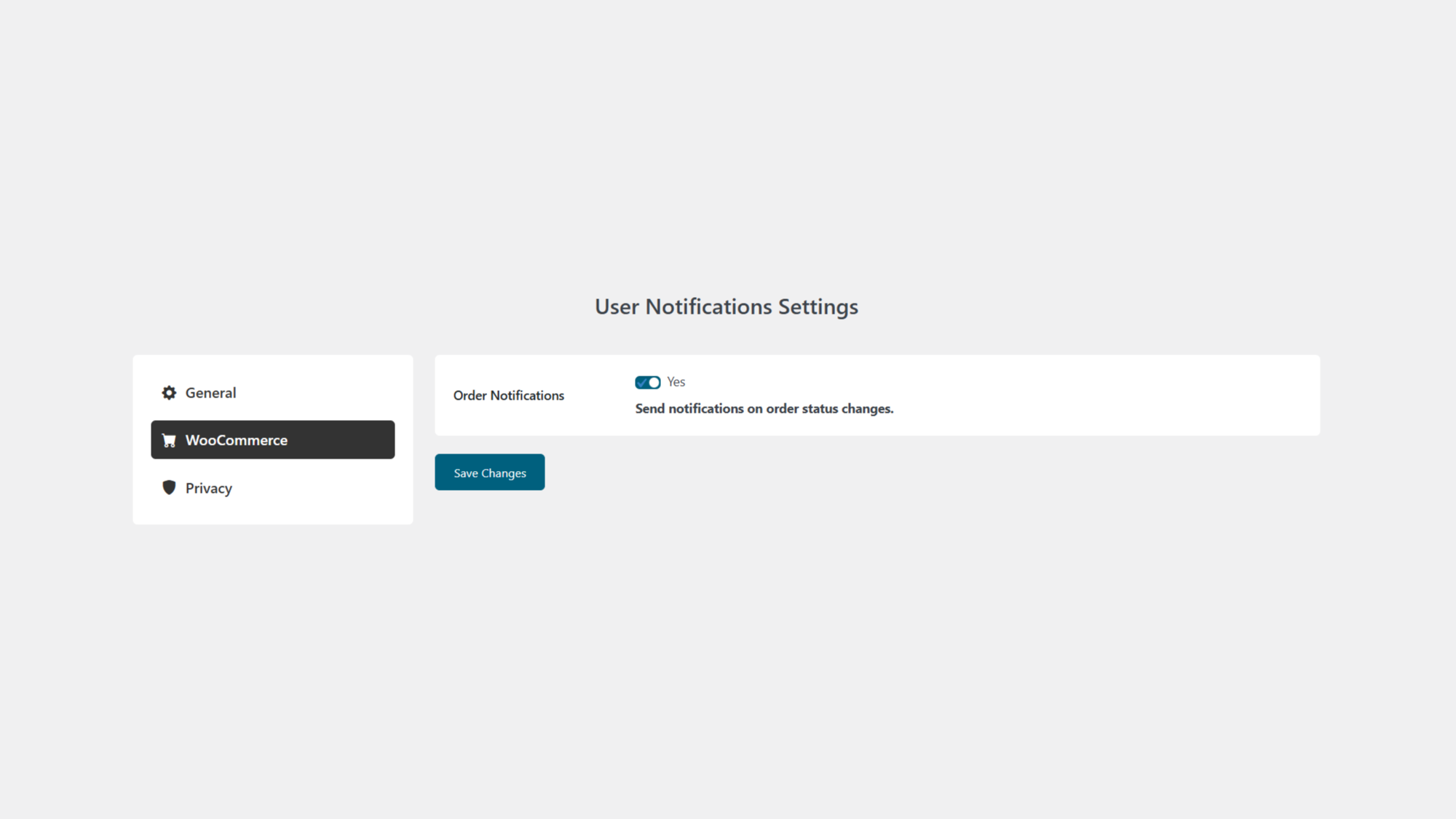 WooCommerce Settings