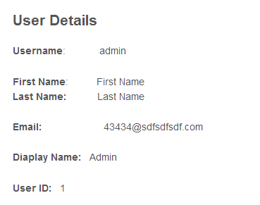 Front end screen of User Shortcdoes