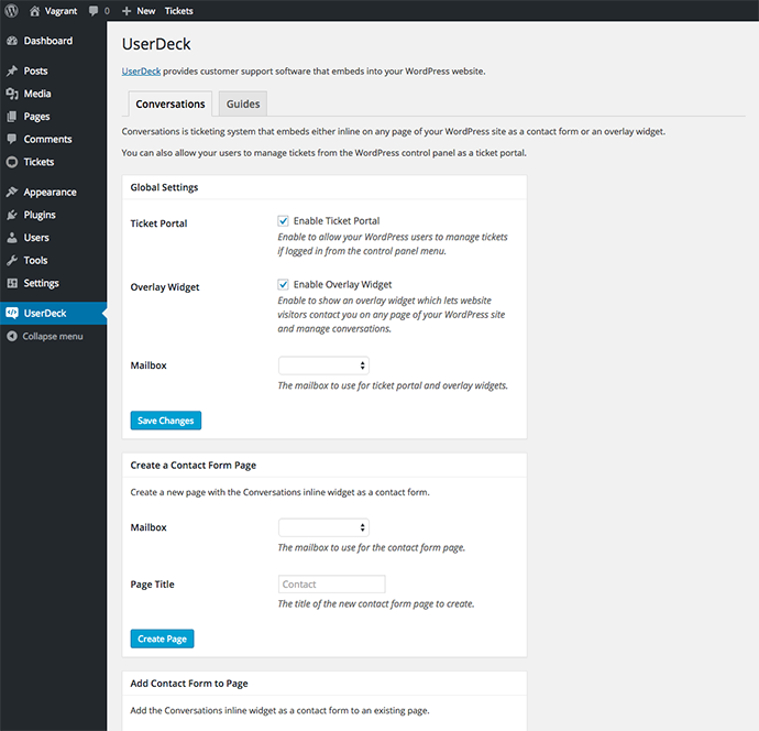 UserDeck plugin page