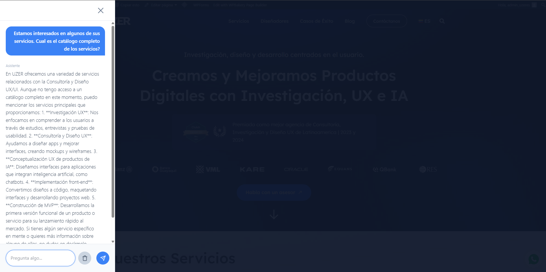 Frontend view with the "Left Sidebar" layout.