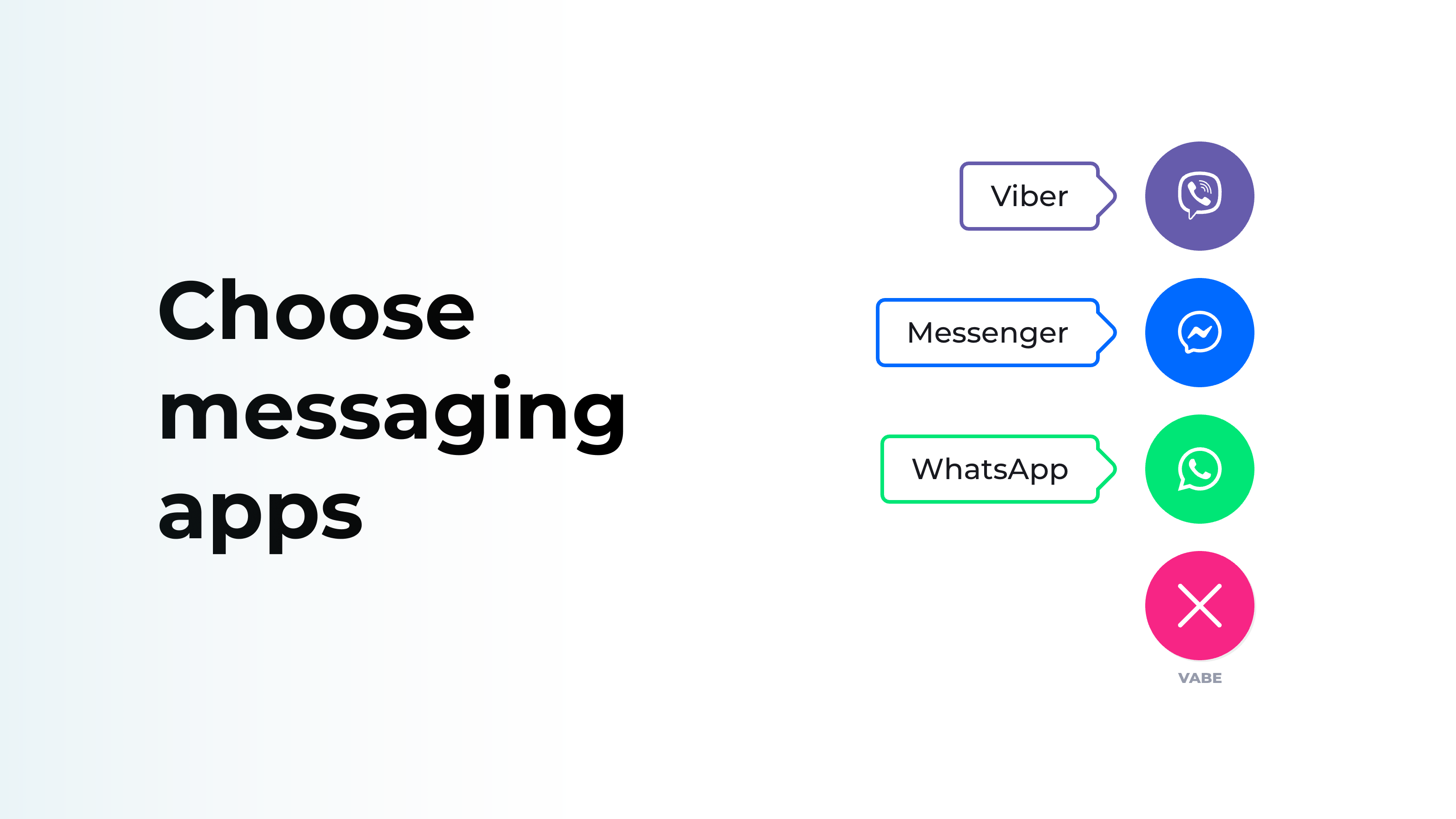 Choose messaging apps.
