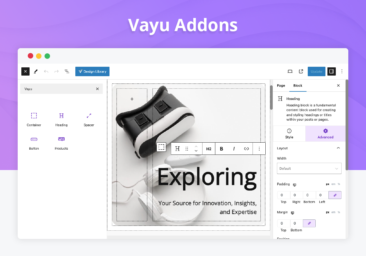 Vayu Blocks Addons