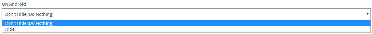 Additional options for mobile phone types