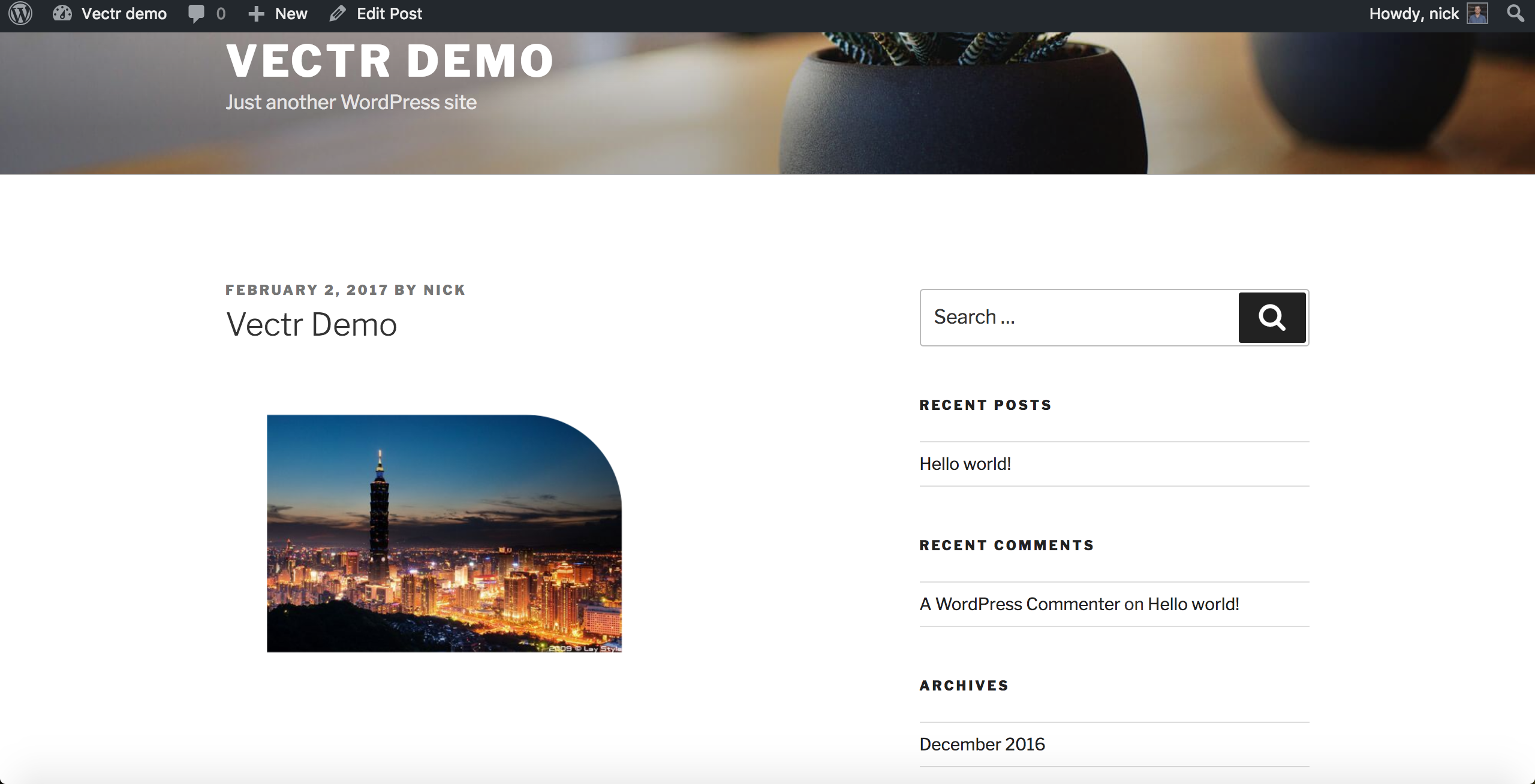 Press publish and images appear inside of your WordPress posts or pages.