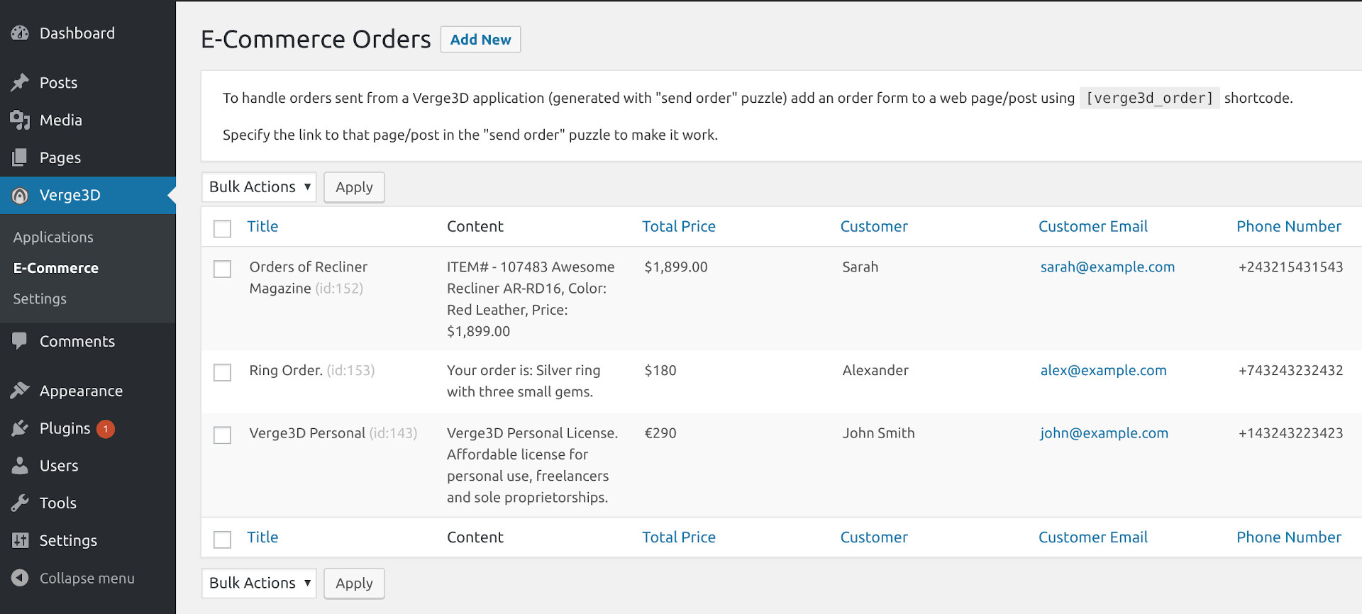 Easy-to-use application and orders management.