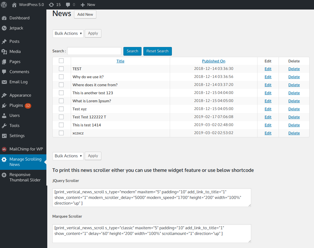 Pro version manage news.