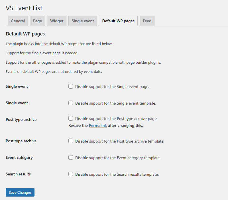 Single event (dashboard)