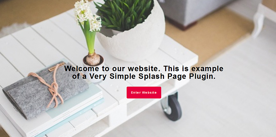 Very Simple Splash Page Demo 2.