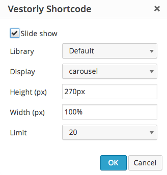 Vestorly shortcode form