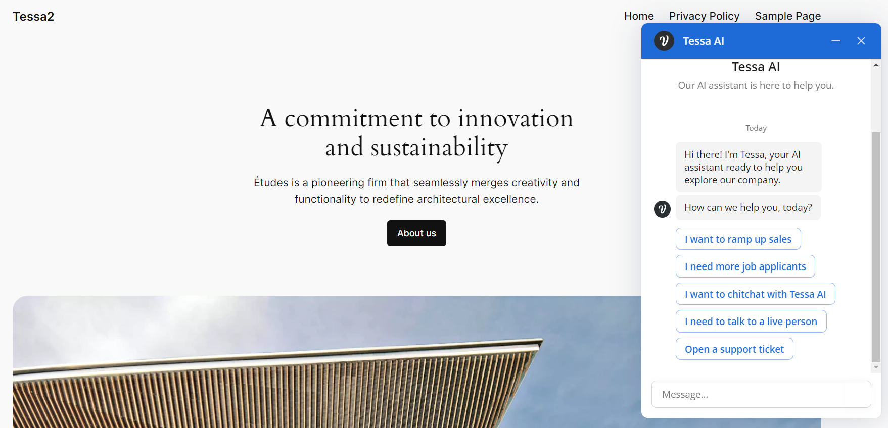 Chatbot (Floating) — Sitewide floating Voiceflow chatbot.