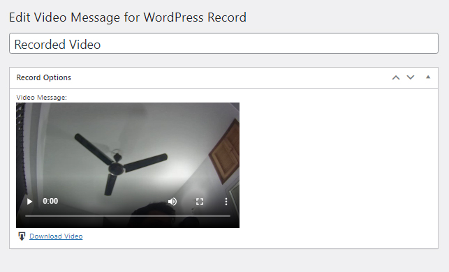 Video Connect Plugin