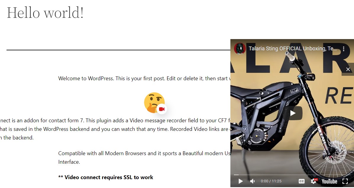 Video widget