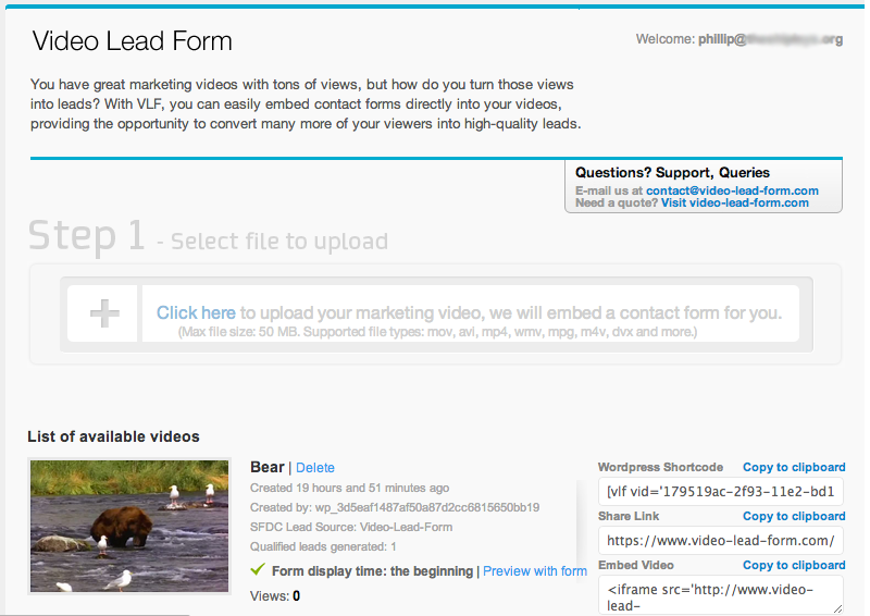 Manage videos page (screenshot-2.png).