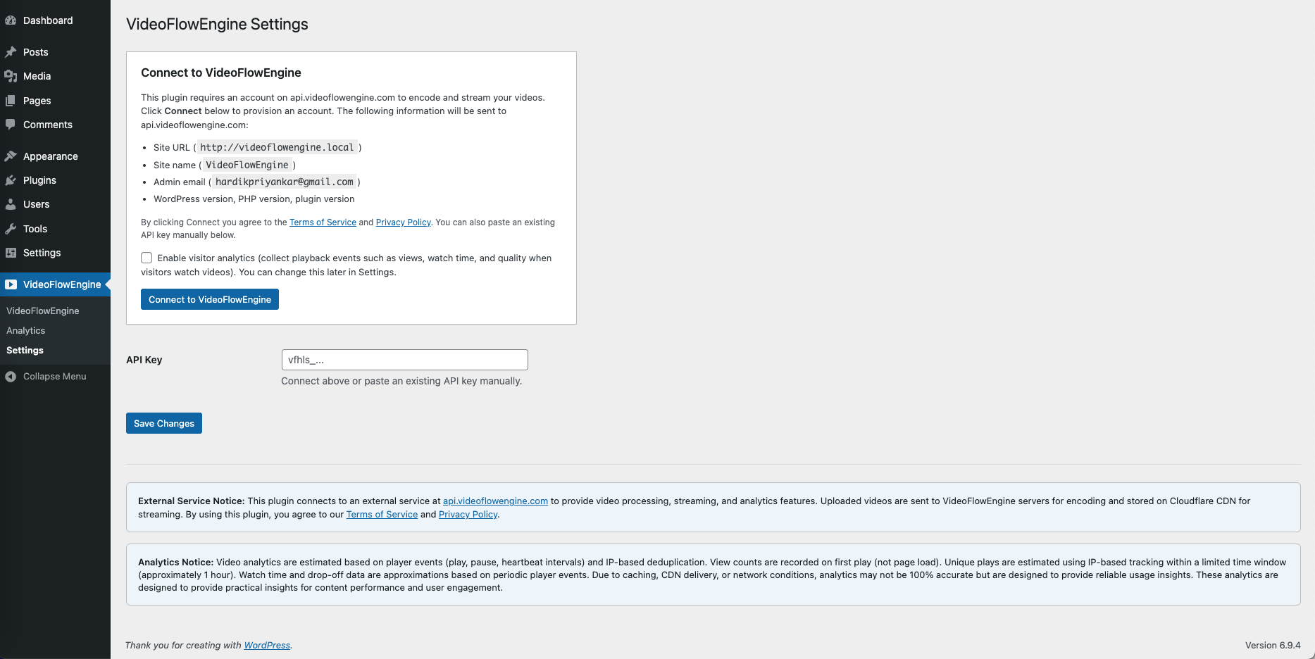 One-click connect to provision a free API key — no signup form, no credit card