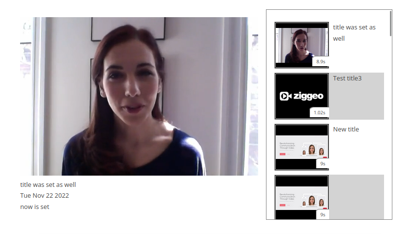 Videowall Design: "Videosite Playlist" Wall: (Mobile layout)