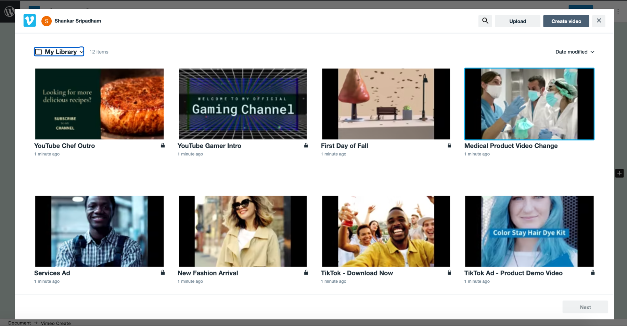 Select Modal