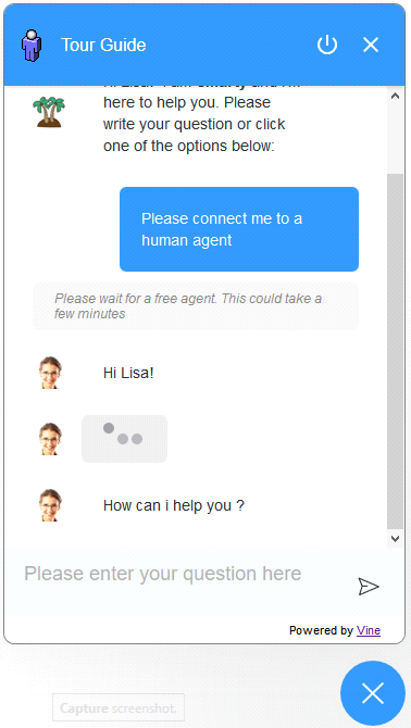 Chatbot with Live Chat