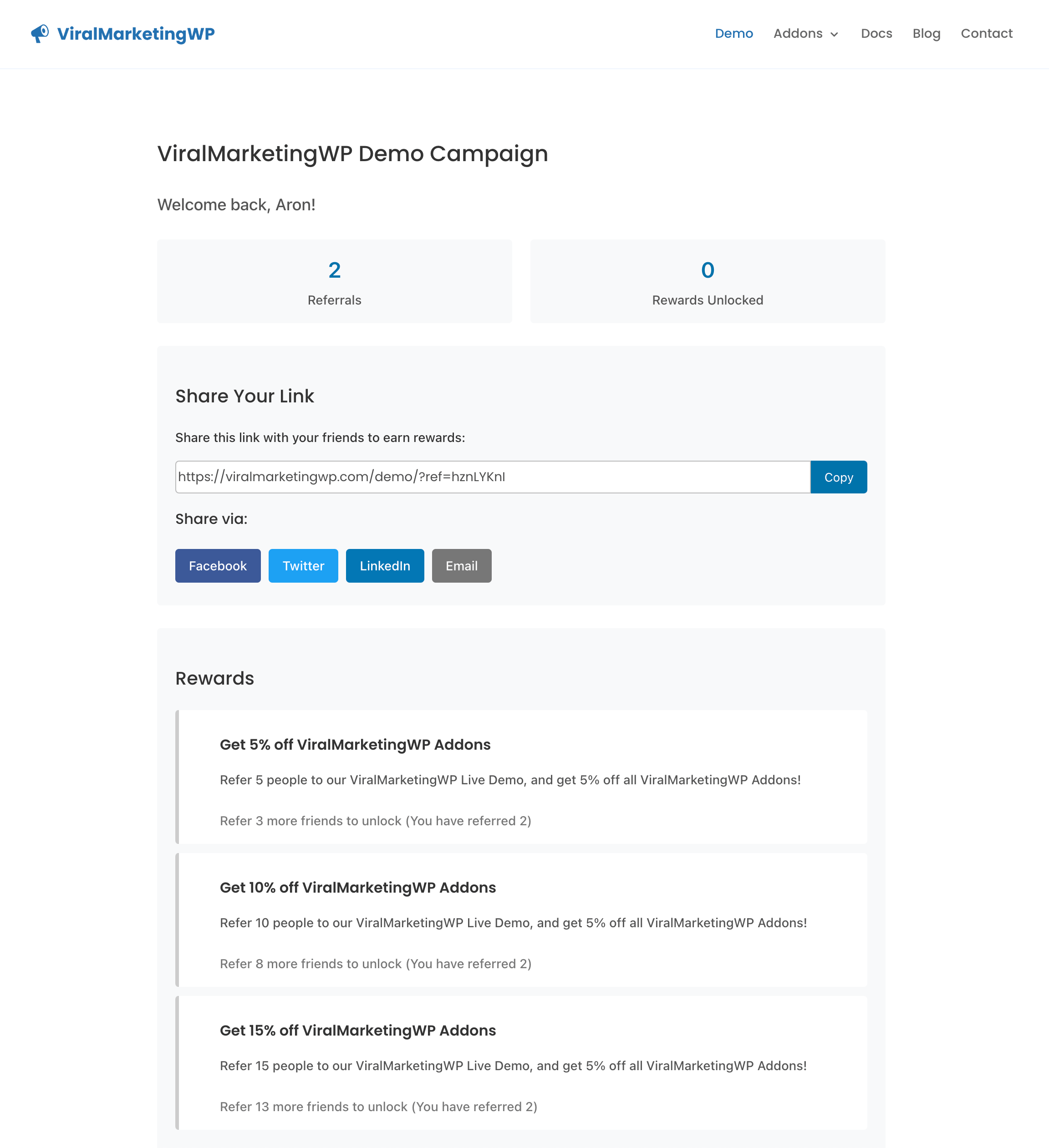 Frontend Campaign Display - How campaigns appear to users on the frontend
