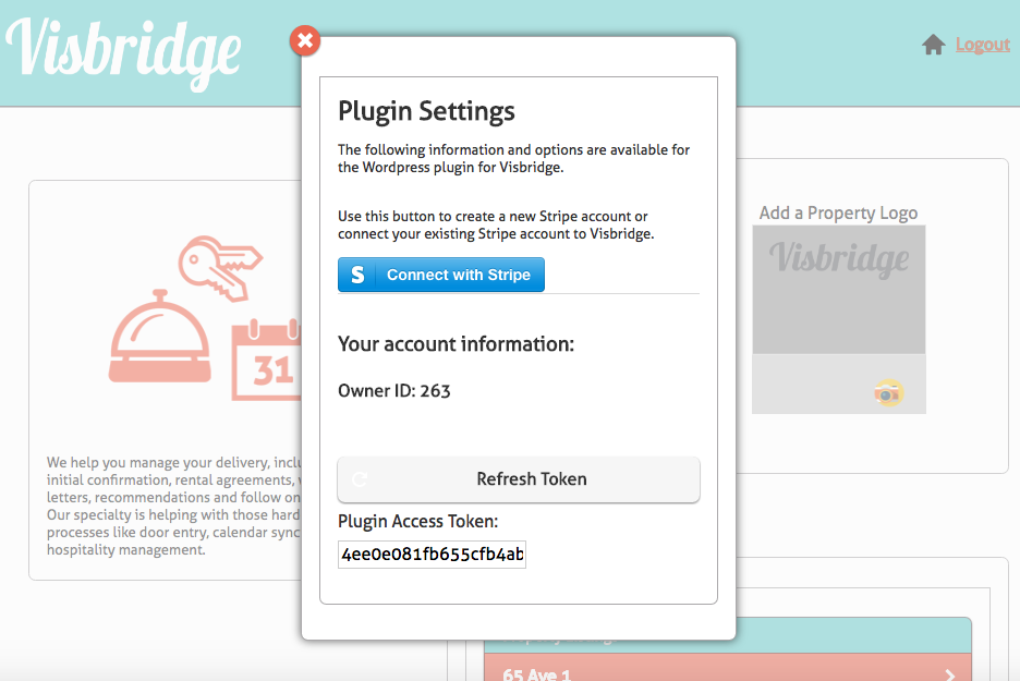Setting up an account on visbridge.com creates your unique token for the plugin.  Visbridge.com is also where you manage your mobile confirmations and calendar syncing.