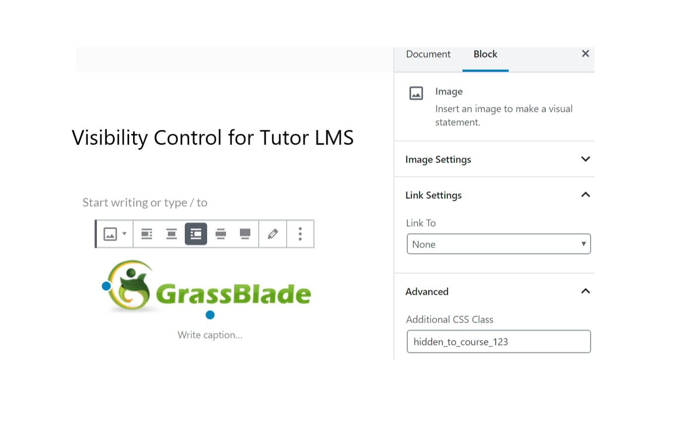 Show a message if user doesn't have access to course (using Additional CSS class)
