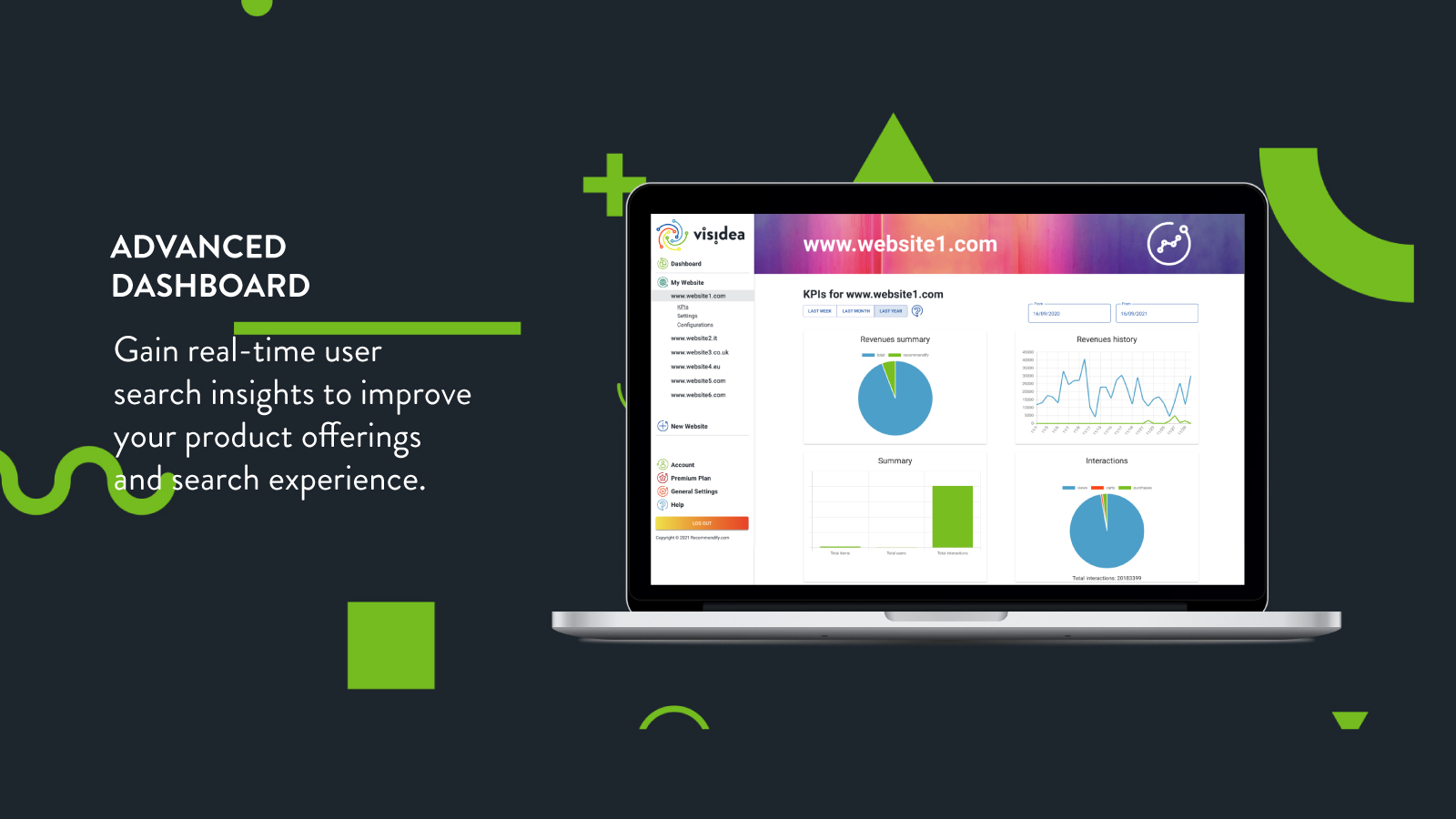 Advanced dashboard