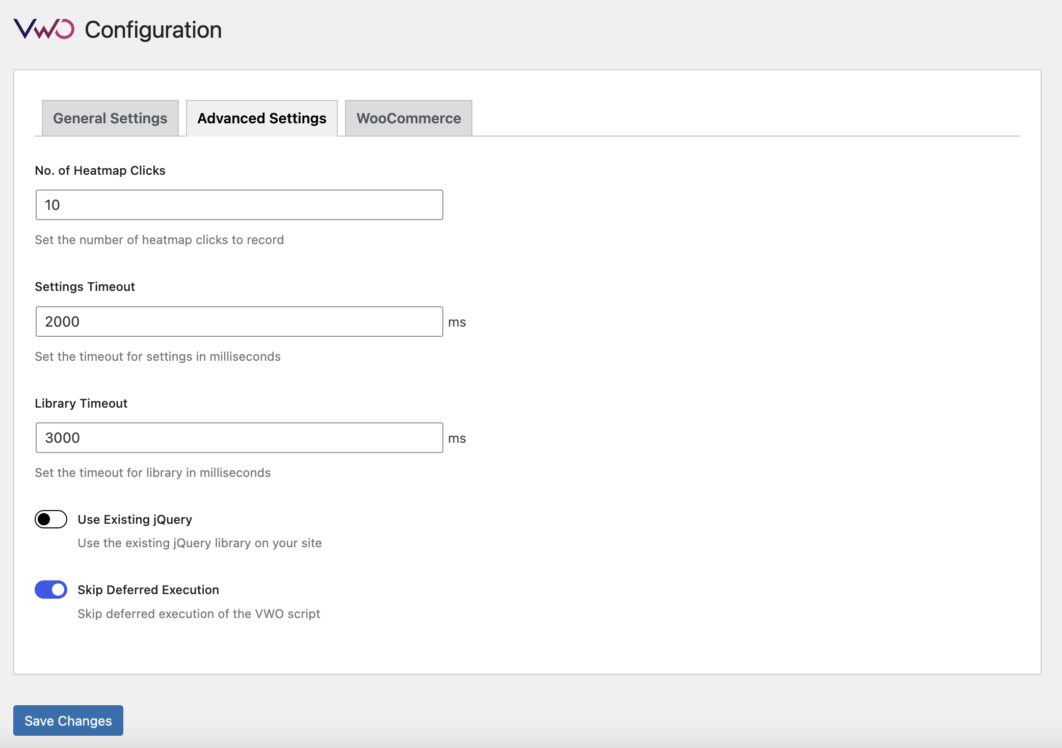 Advanced Settings