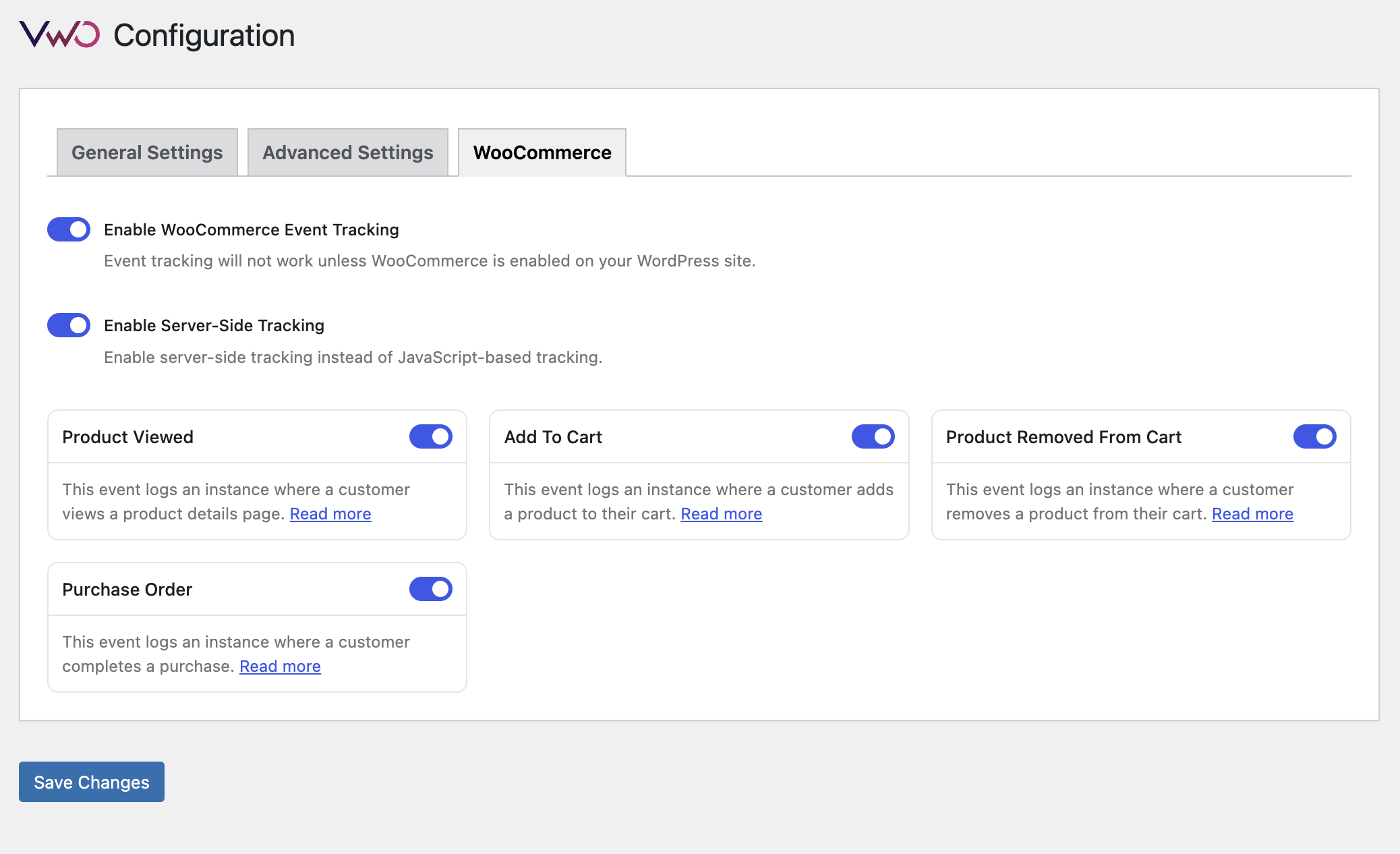 WooCommerce Settings