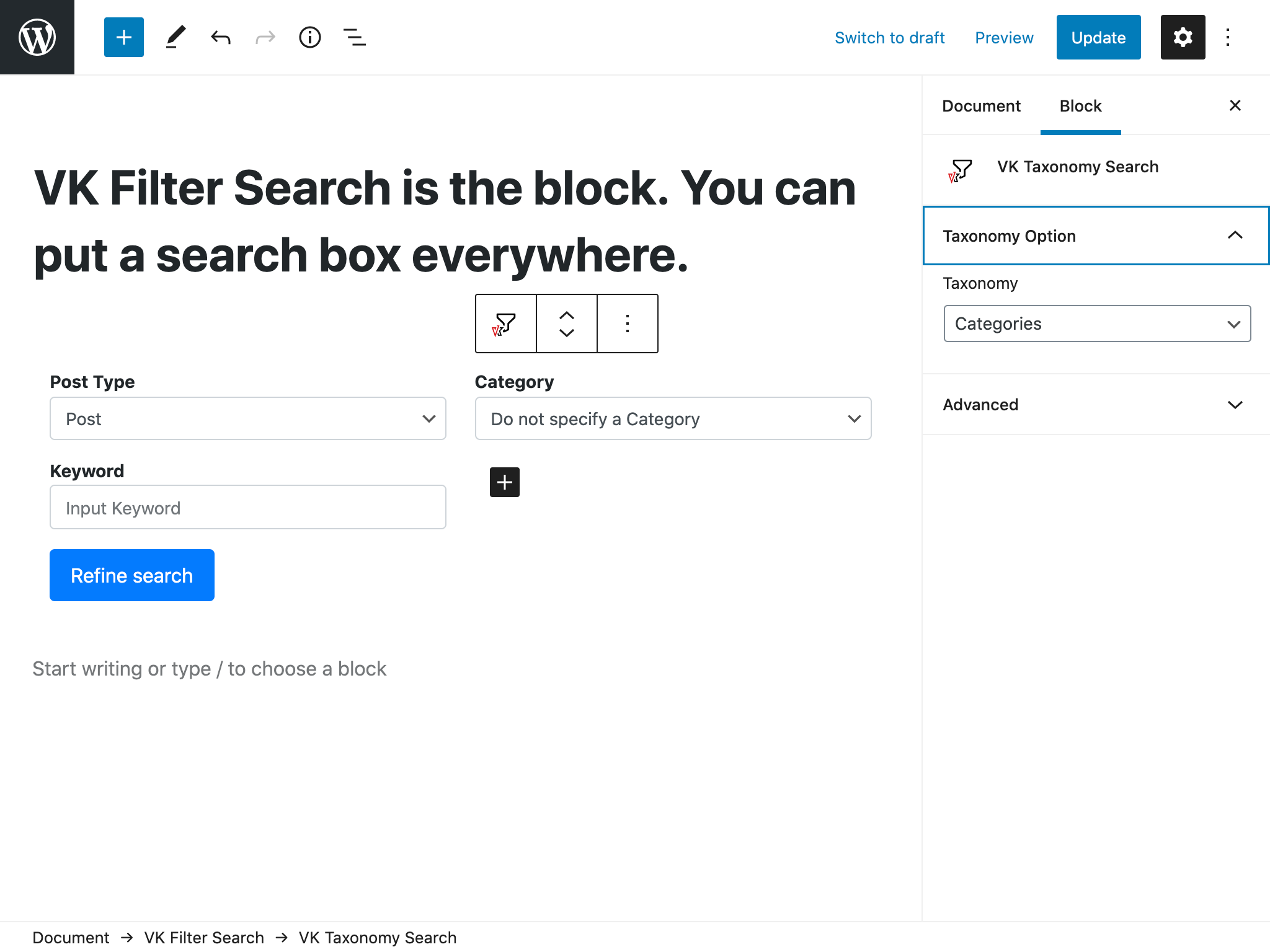 Editor View