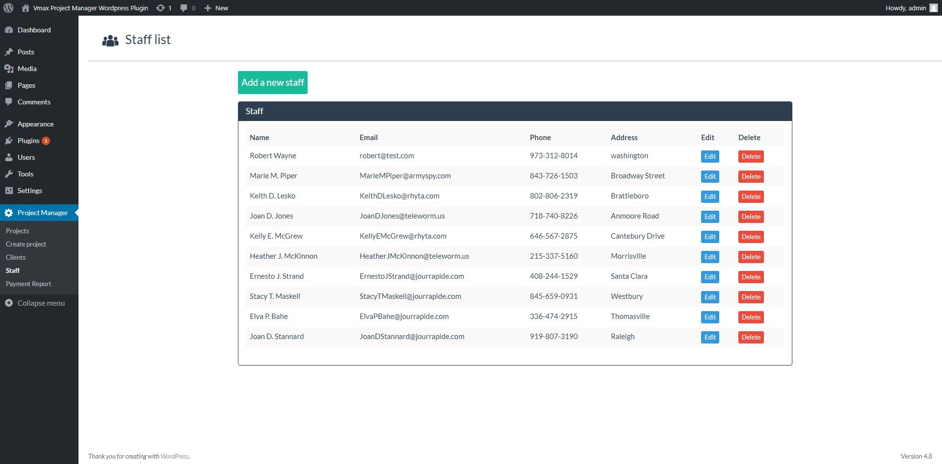 List of completed/archived projects.