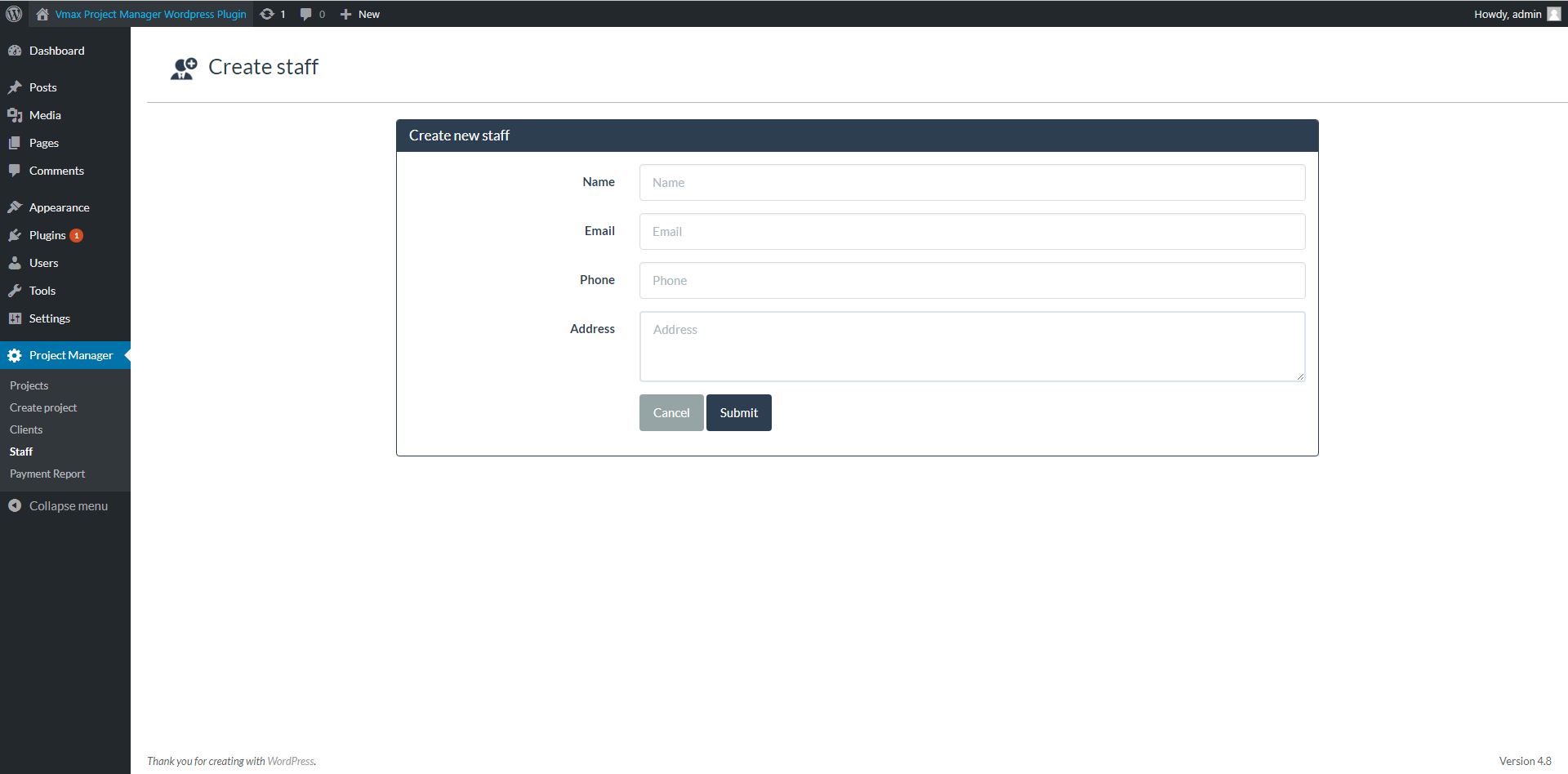 Single project dashboard. Watch everything about a project here.