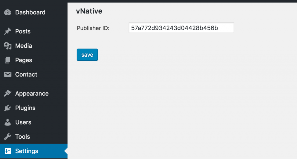 Plugin Setting Page